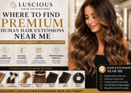 Luscious hair extensions at your fingertips