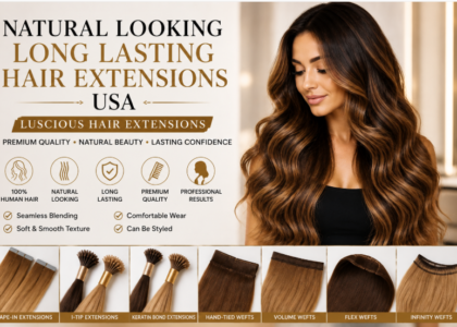 Natural Looking Long Lasting Hair Extensions USA | Luscious Hair Extensions